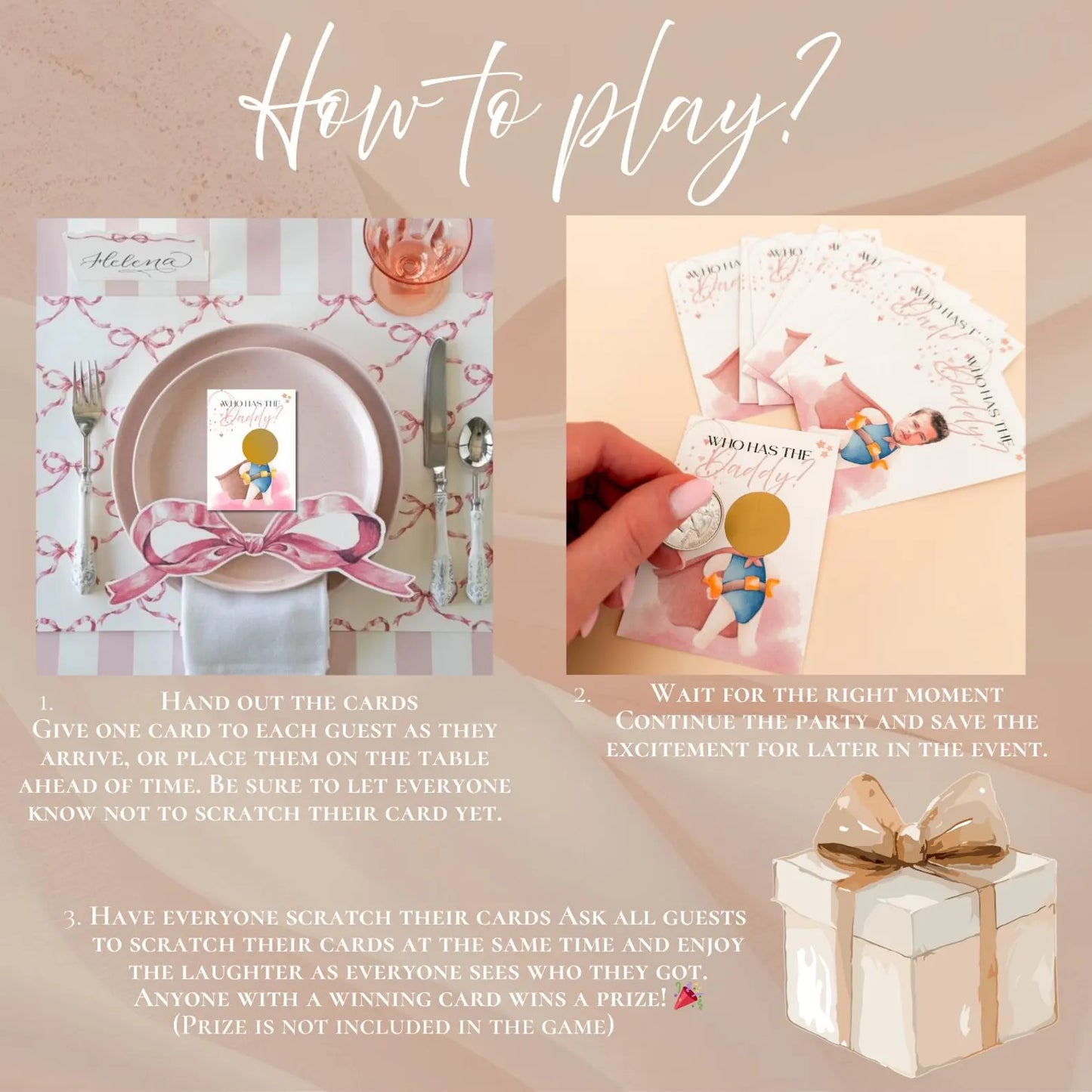 Who’s the Mom Baby Shower Game – Fun Guessing Game for Baby Shower