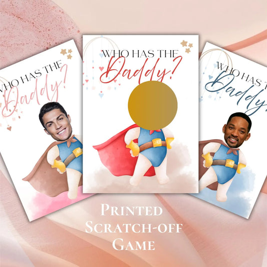 Guess the Father Baby Shower Game – Find the Dad Party Game